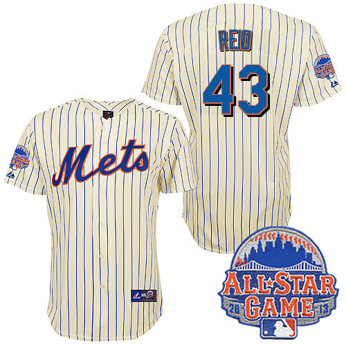 Ryan Reid #43 mlb Jersey-New York Mets Women's Authentic All Star White Baseball Jersey